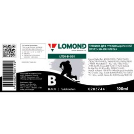 Сублимационные чернила в бутылке LTDI-001BK (0,1 л) LOMOND, 0205744