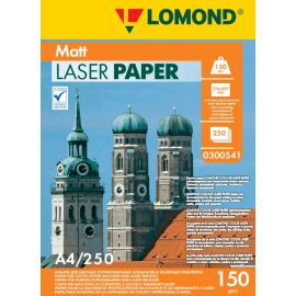 Бумага для лазерной печати Lomond 150 г/м2, А4, 250 листов, Матовая двухсторонняя, 0300541