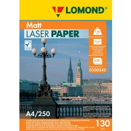 LOMOND Matt DS Color Laser Paper - матовая фотобумага для полноцветной лазерной печати, 130 г/м2, А4, 250 листов, 0300542