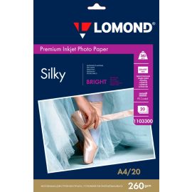Шелковисто-матовая фотобумага Silky Bright для струйной печати, А4 формат, 260 г/м2, односторонняя, 20 листов, 1103300